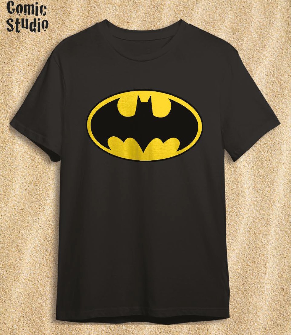 CAMISETA LOGO BATMAN NEGRO- TALLA L