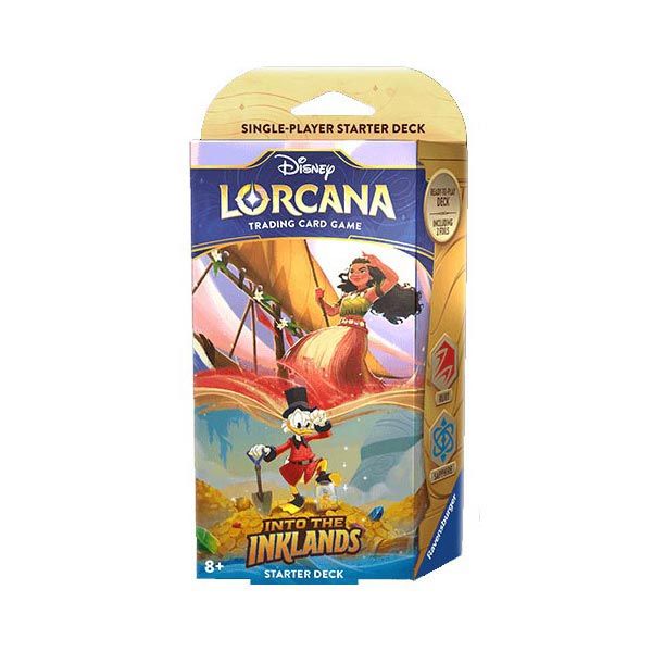 LORCANA: INTO THE INKLANDS  - SINGLE-PLAYER STARTER DECK RUBY & SAPHYRE (ENG)