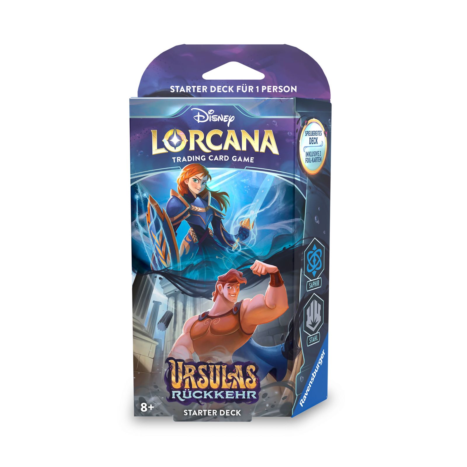 LORCANA: URSULA'S RETURN - SINGLE-PLAYER STARTER DECK SAPHIRE & STEEL (ENG)