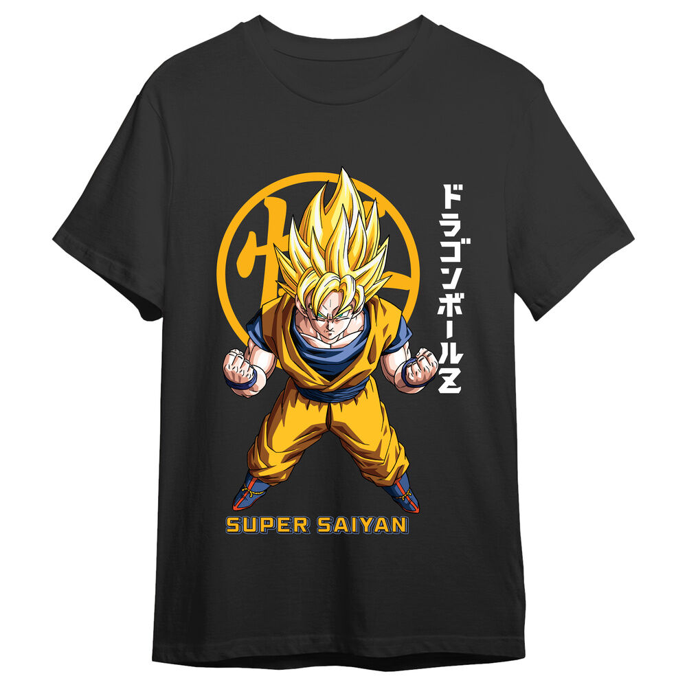 Camiseta Goku Super Saiyan Kanji Dragon Ball Z Talla S