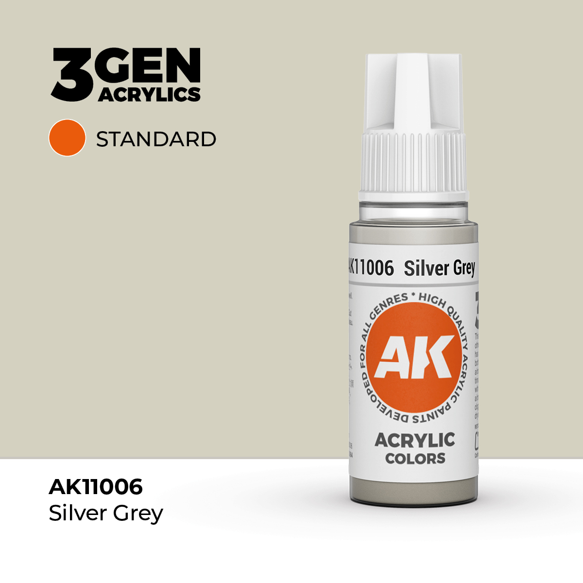 (AK11006) SILVER GREY (18ML) - STANDARD COLORS - 3GEN