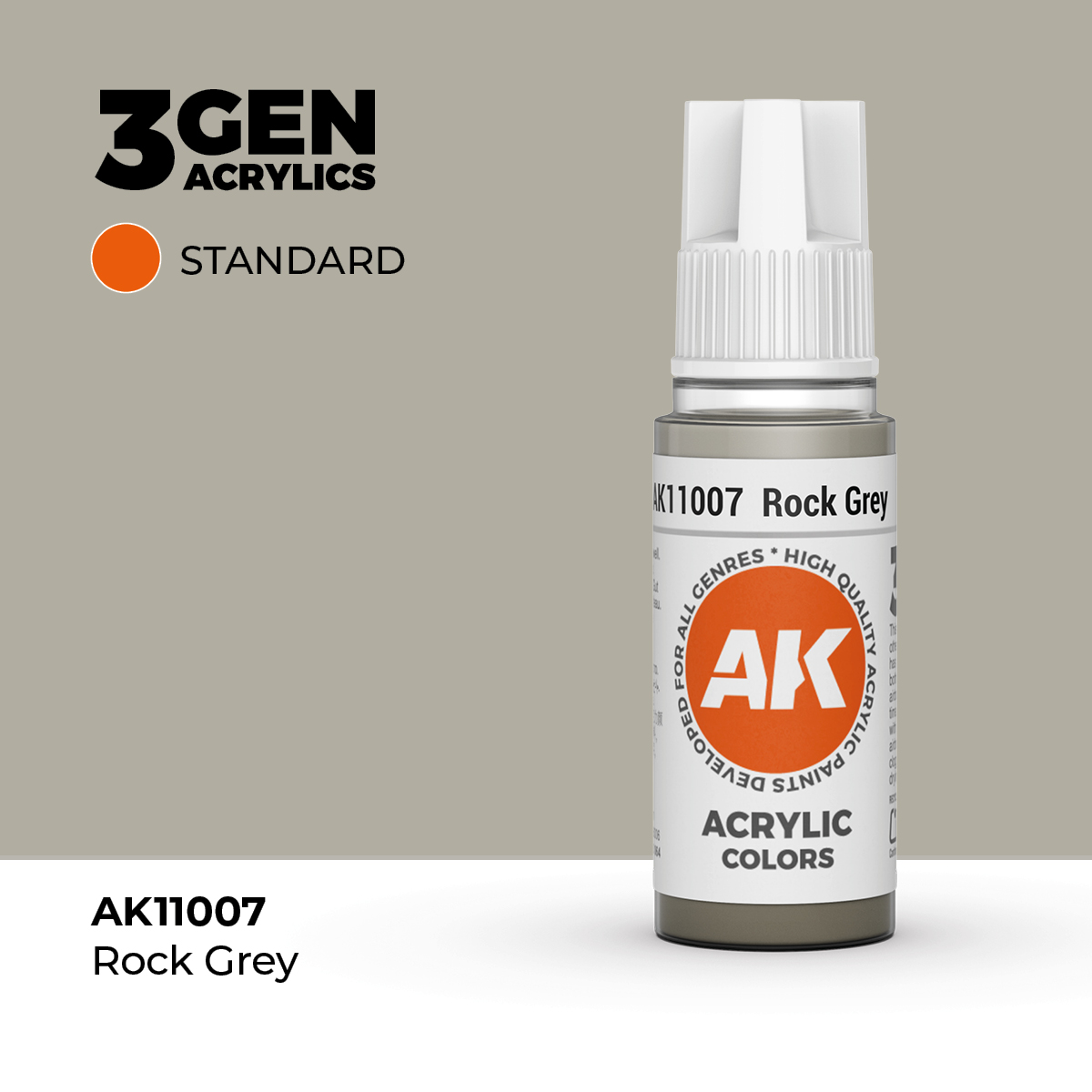 (AK11007) ROCK GREY (18ML) - STANDARD COLORS - 3GEN