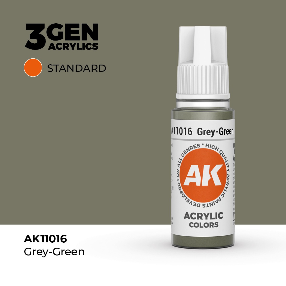 (AK11016) GREY-GREEN (18ML) - STANDARD COLORS - 3GEN