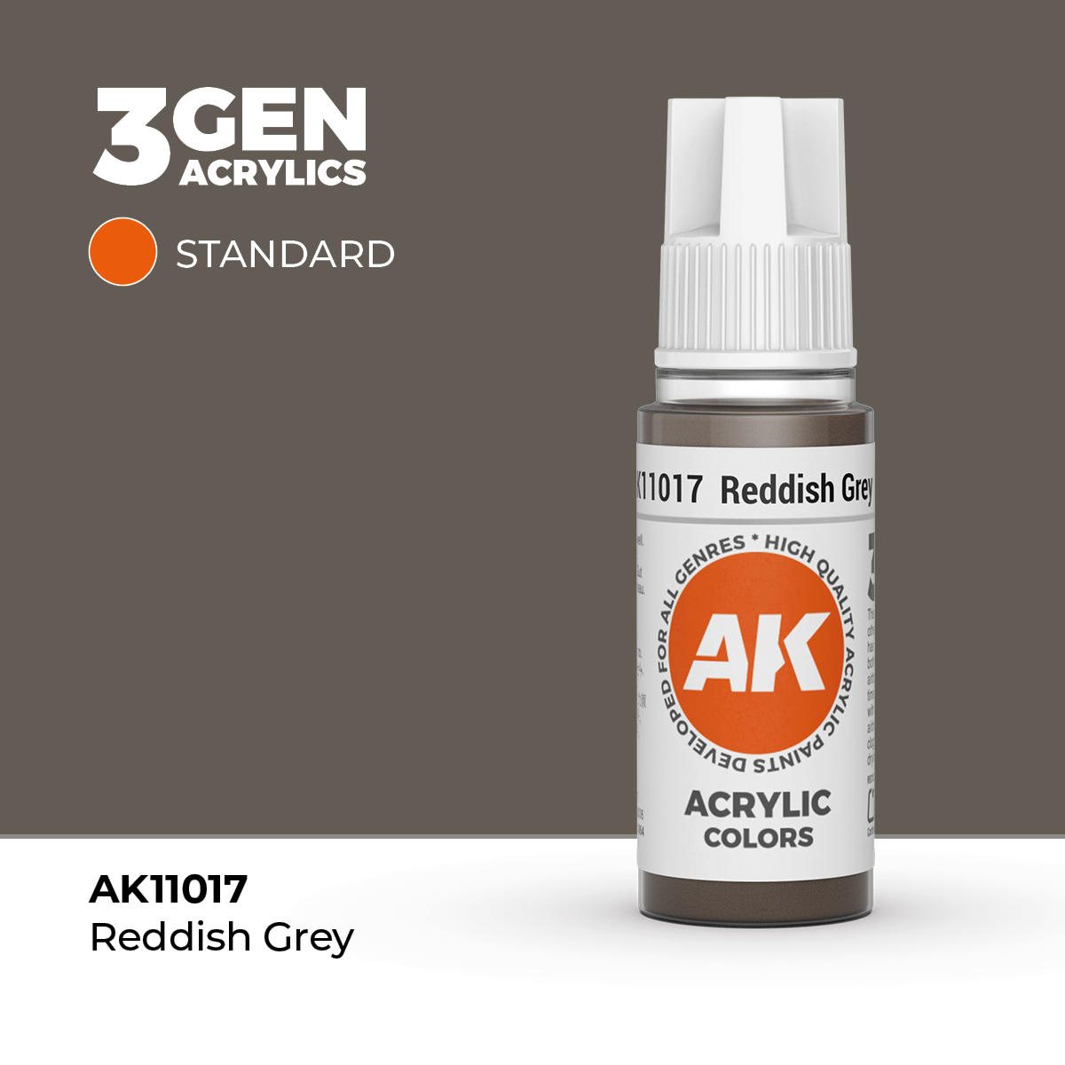 (AK11017) REDDISH GREY (18ML) - STANDARD COLORS - 3GEN