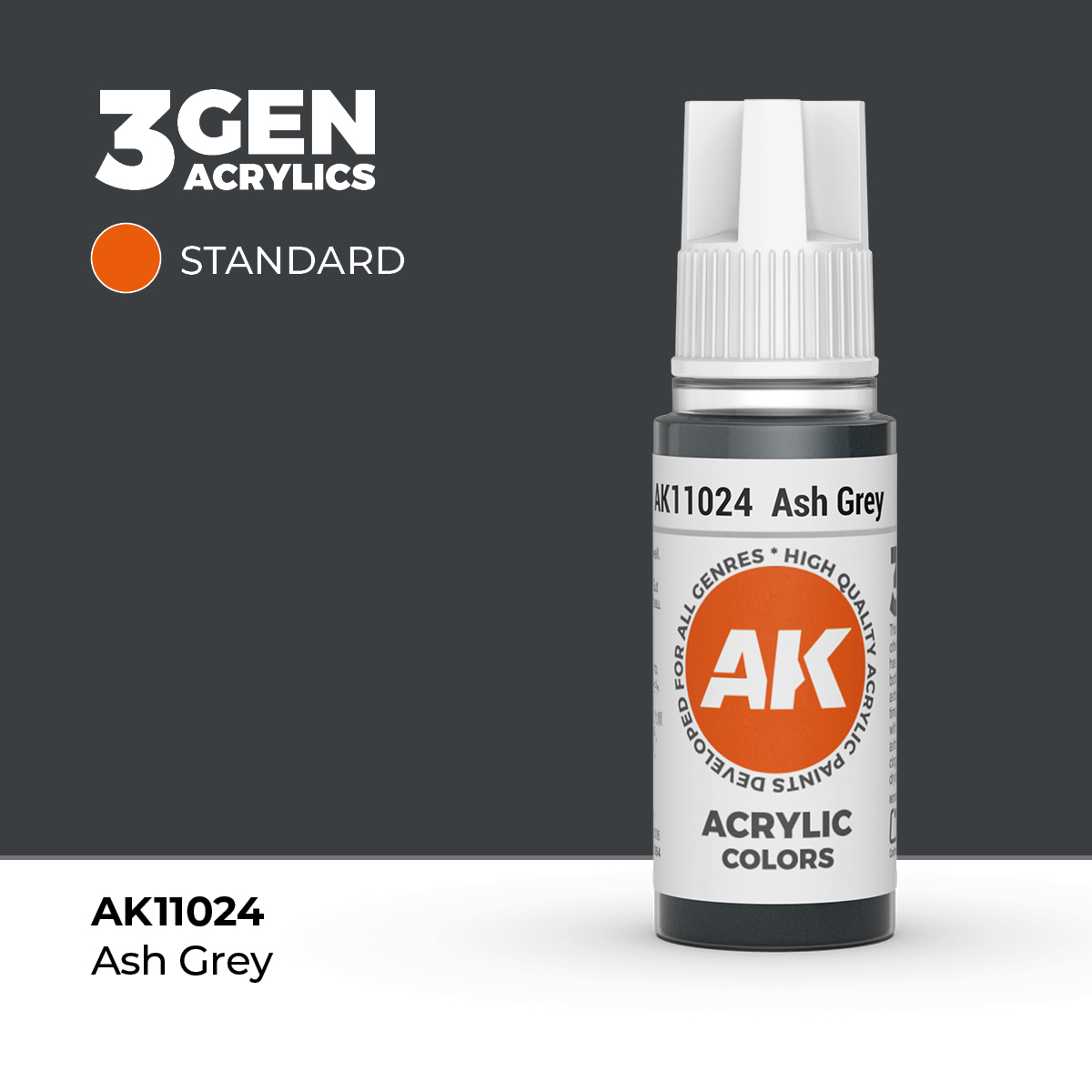 (AK11024) ASH GREY (18ML) - STANDARD COLORS - 3GEN