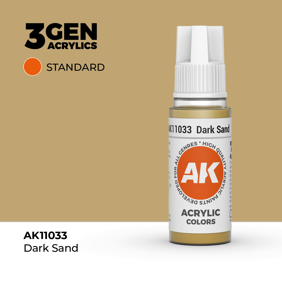 (AK11033) DARK SAND (18ML) - STANDARD COLORS - 3GEN