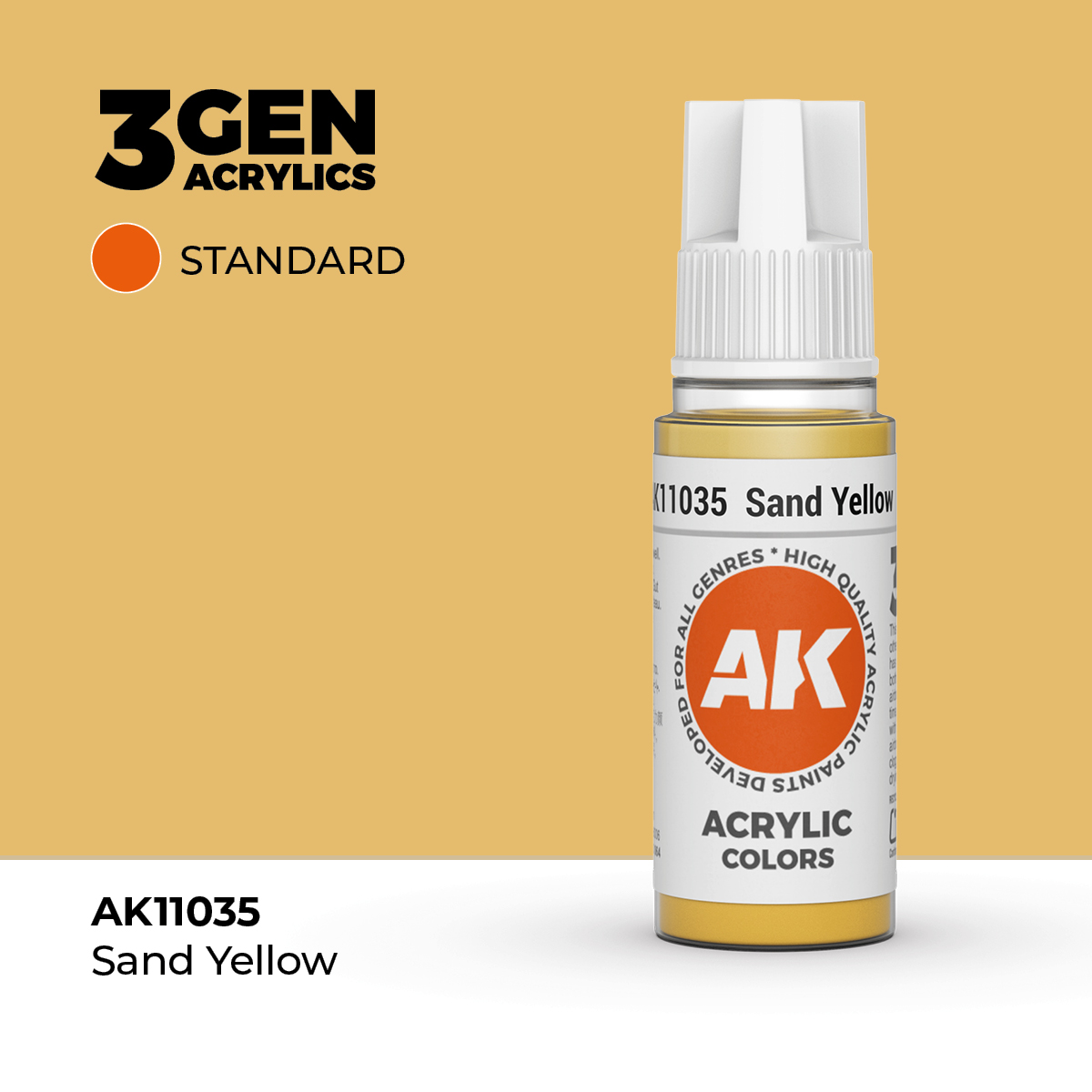 (AK11035) SAND YELLOW (18ML) - STANDARD COLORS - 3GEN