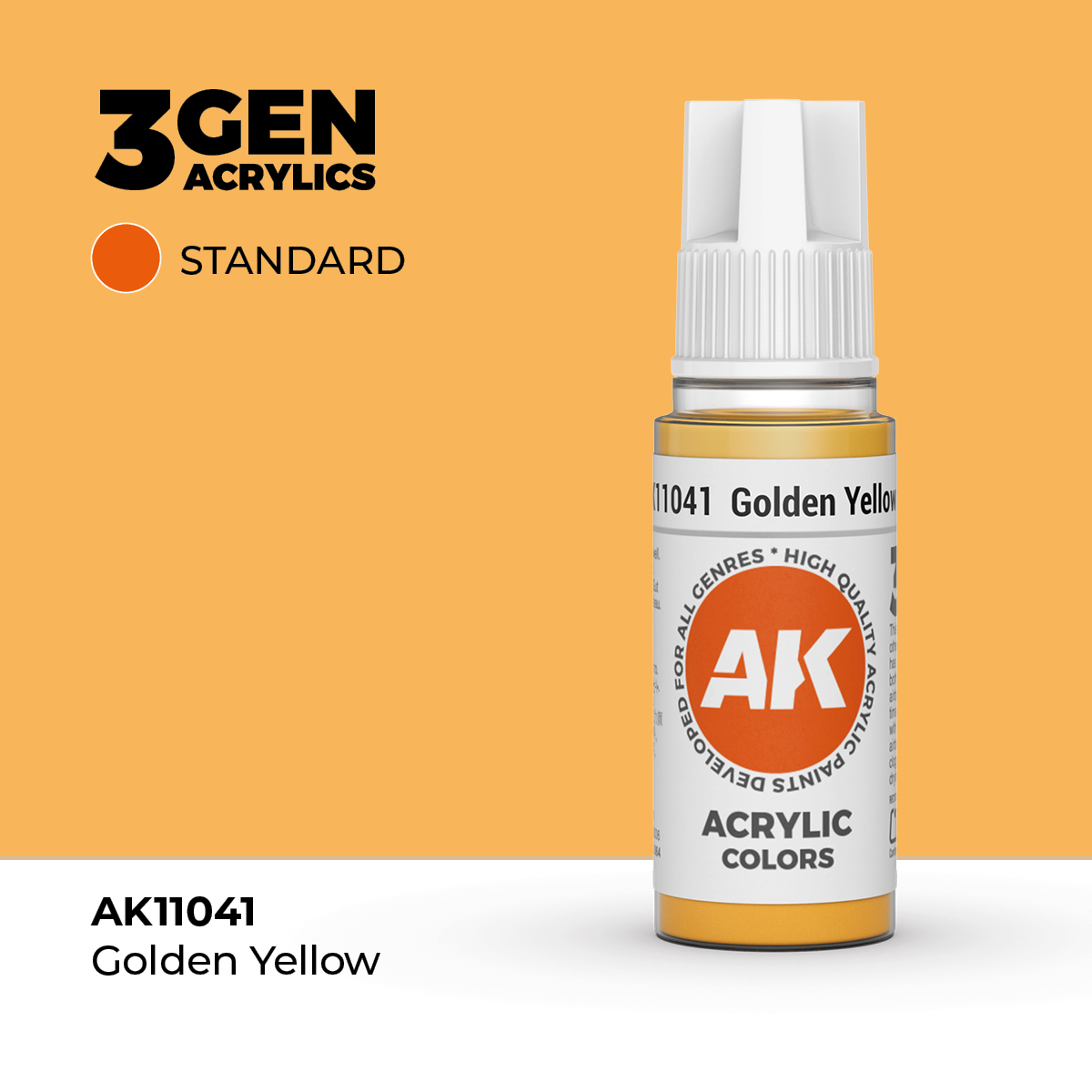 (AK11041) GOLDEN YELLOW (18ML) - STANDARD COLORS - 3GEN
