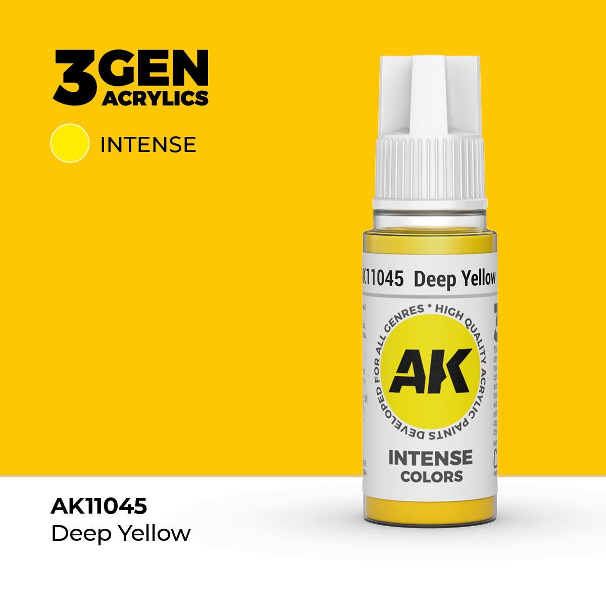 (AK11045) DEEP YELLOW (18ML) - INTENSE COLORS - 3GEN