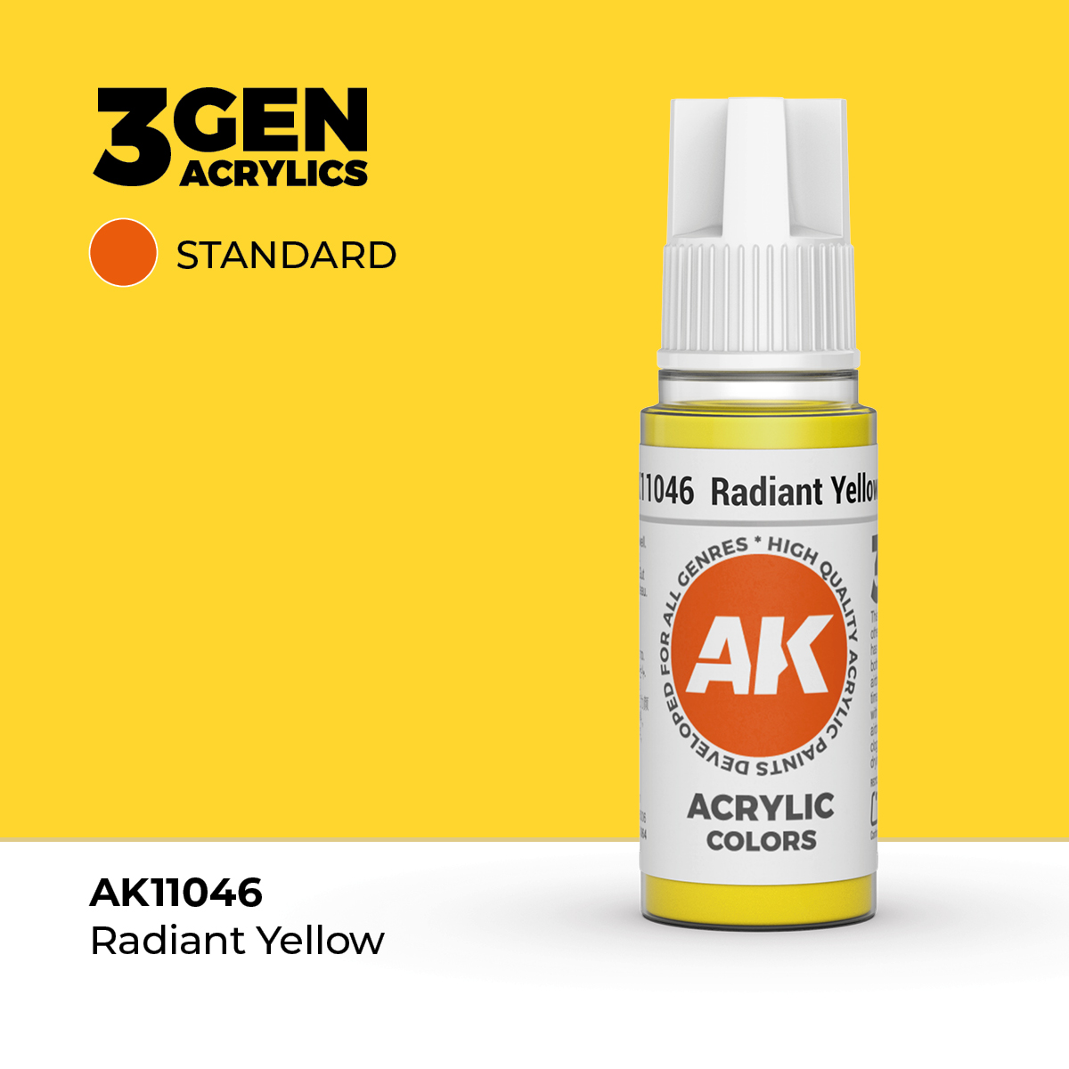 (AK11046) RADIANT YELLOW (18ML) - STANDARD COLORS - 3GEN