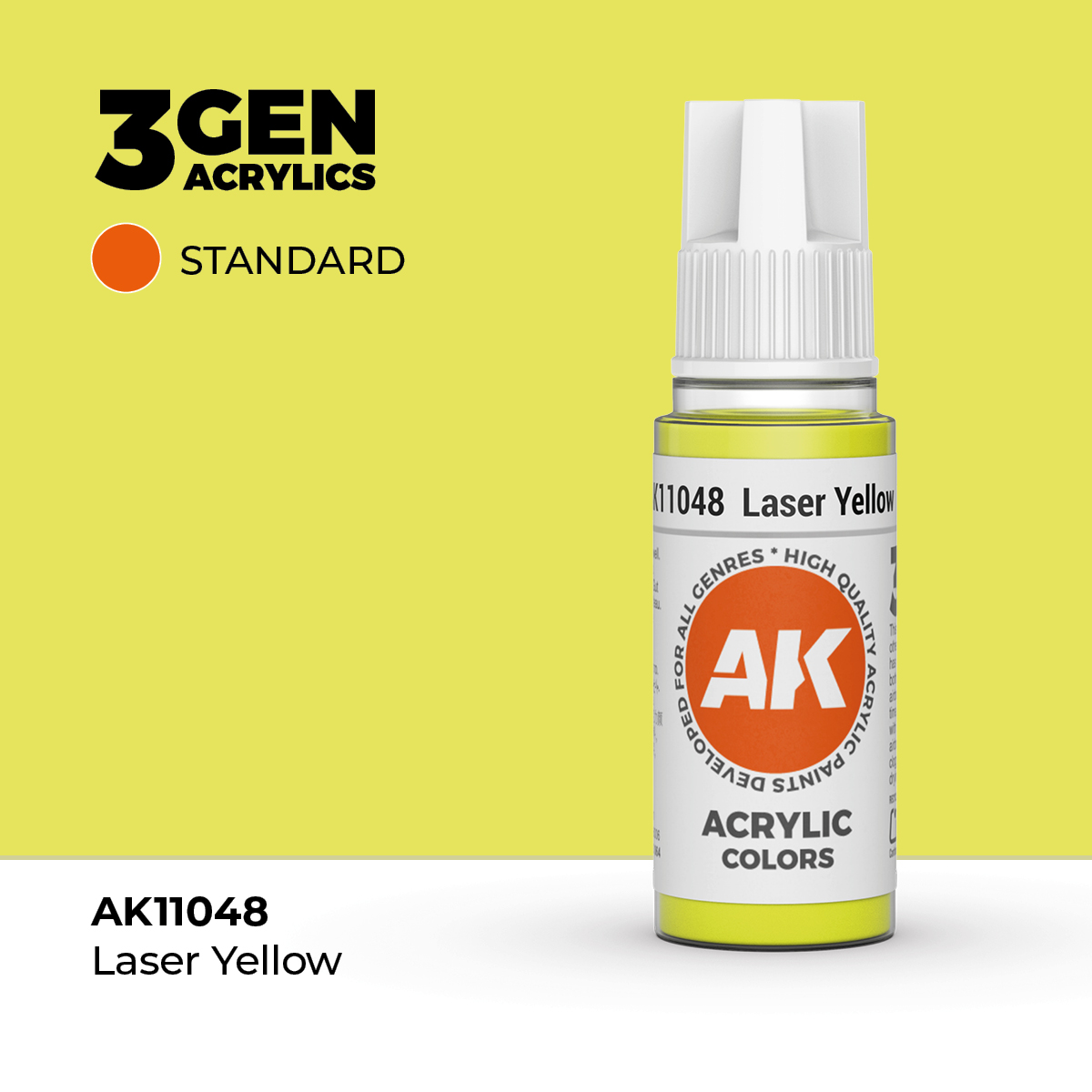 (AK11048) LASER YELLOW (18ML) - STANDARD COLORS - 3GEN