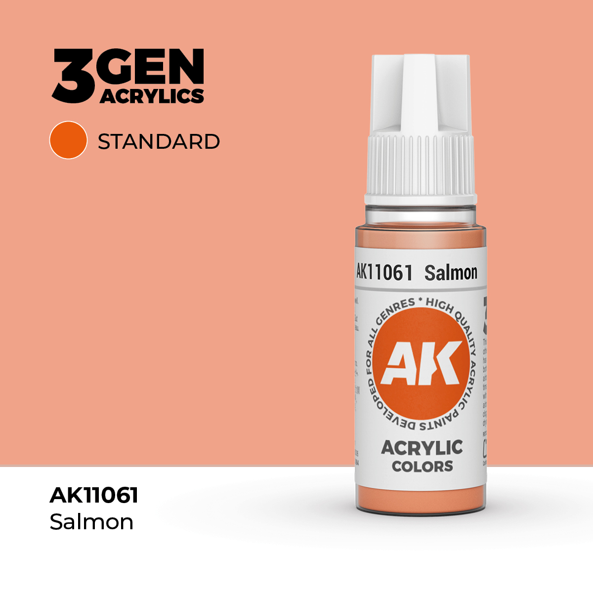(AK11061) SALMON (18ML) - STANDARD COLORS - 3GEN