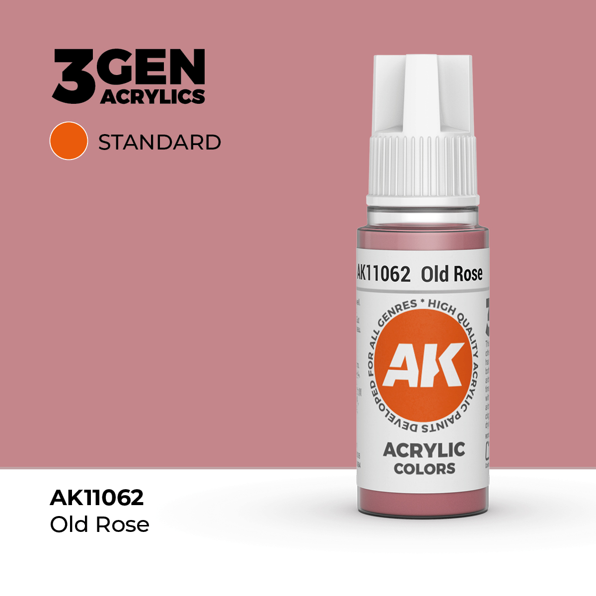(AK11062) OLD ROSE (18ML) - STANDARD COLORS - 3GEN