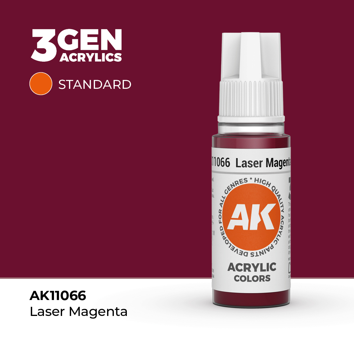 (AK11066) LASER MAGENTA (18ML) - STANDARD COLORS - 3GEN