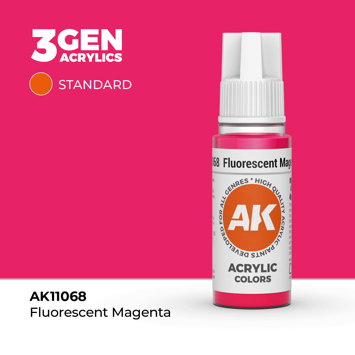 (AK11068) FLUORESCENT MAGENTA (18ML) - STANDARD COLORS - 3GEN