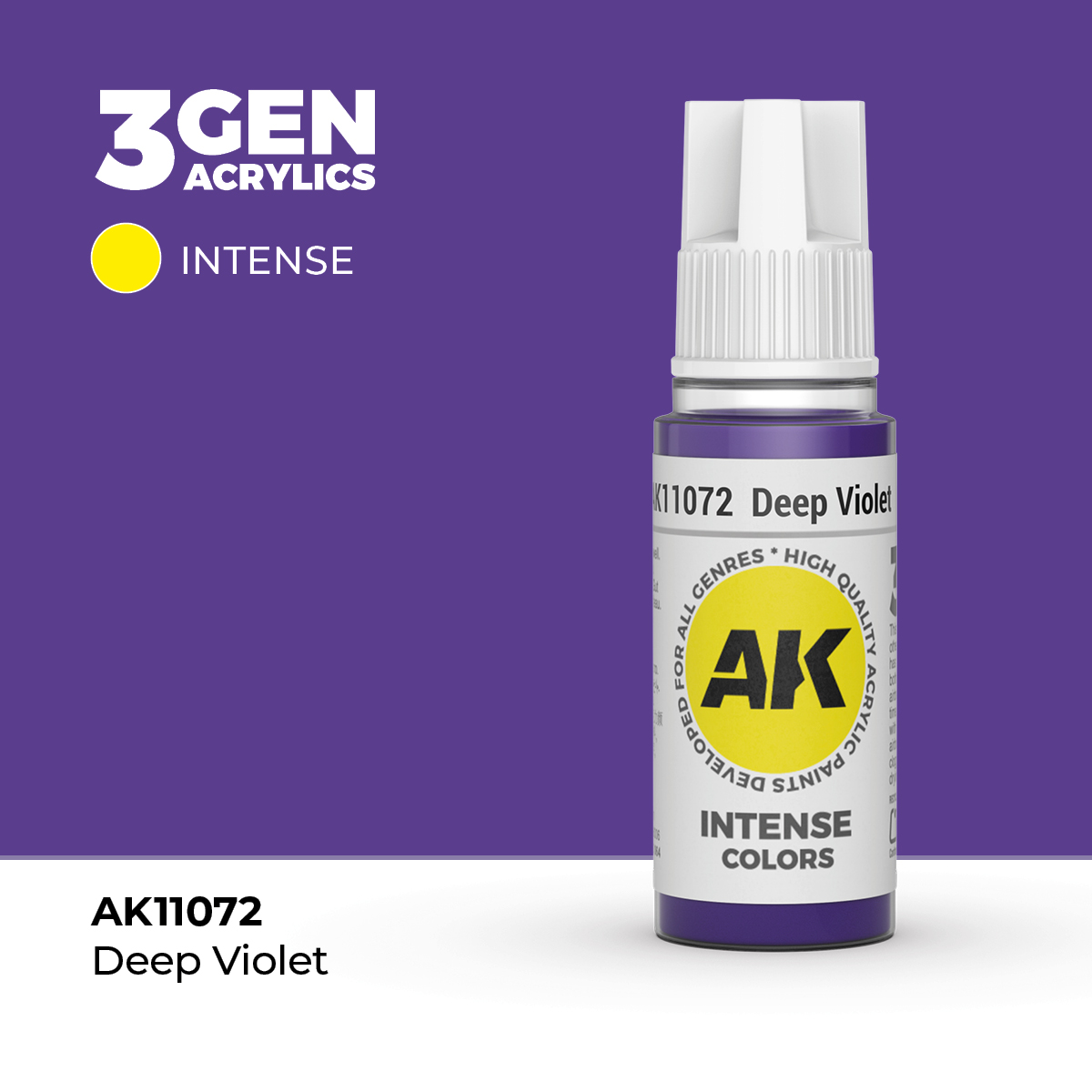(AK11072) DEEP VIOLET (18ML) - INTENSE COLORS - 3GEN