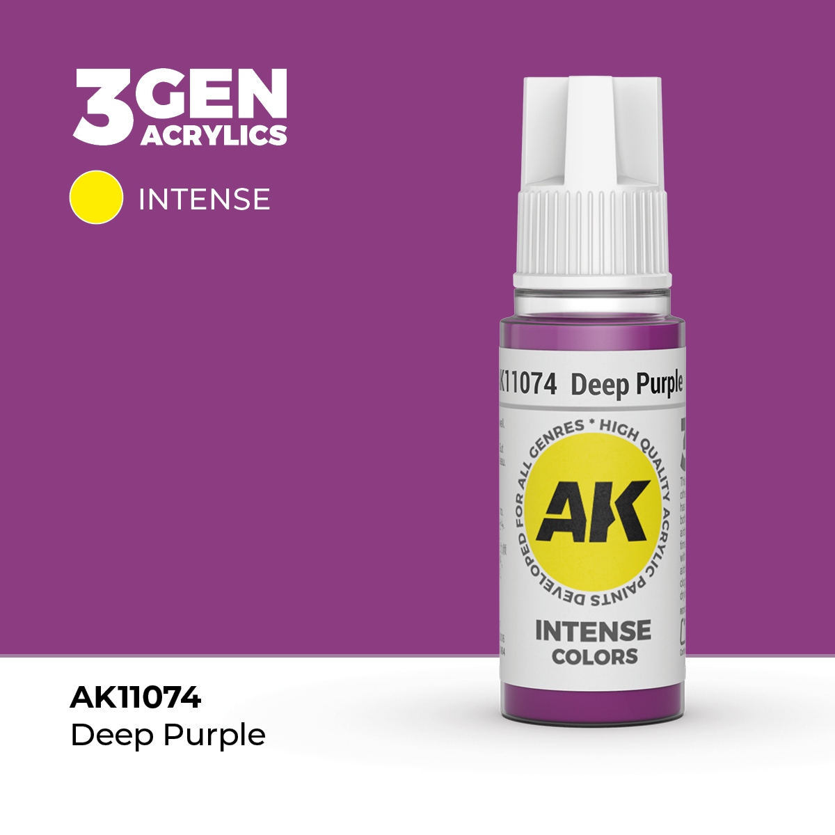 (AK11074) DEEP PURPLE (18ML) - INTENSE COLORS - 3GEN