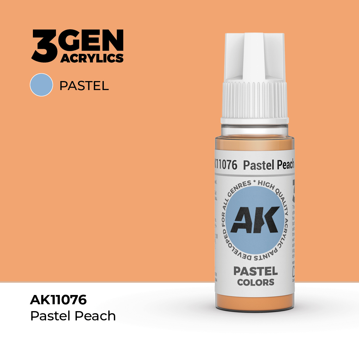 (AK11076) PASTEL PEACH (18ML) - PASTEL COLORS - 3GEN