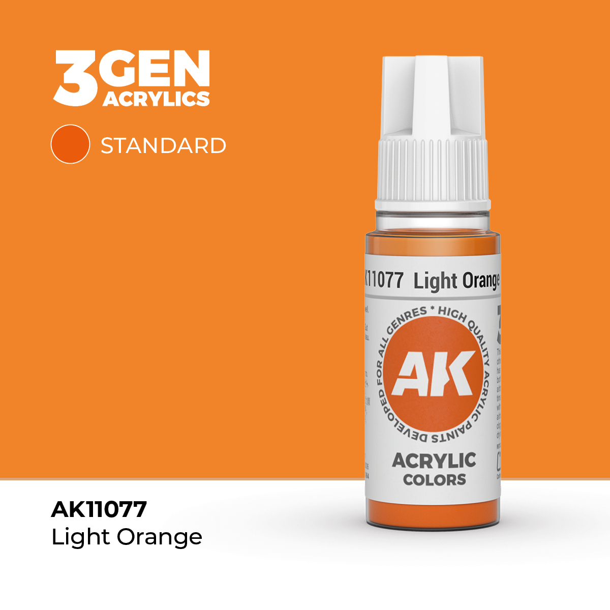 (AK11077) LIGHT ORANGE (18ML) - STANDARD COLORS - 3GEN