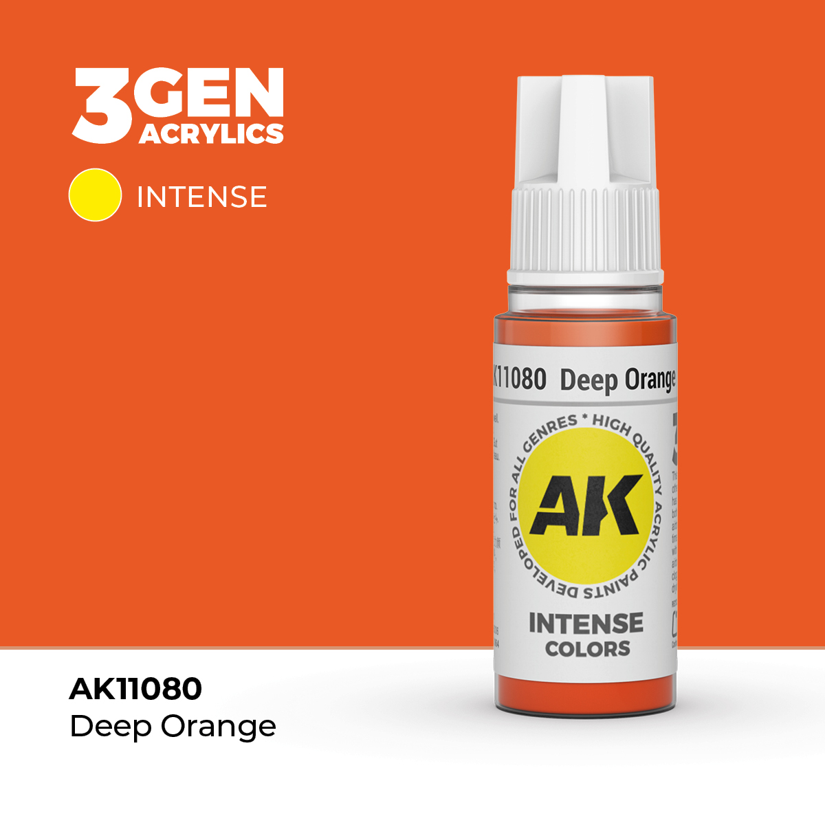 (AK11080) DEEP ORANGE (18ML) - INTENSE COLORS - 3GEN