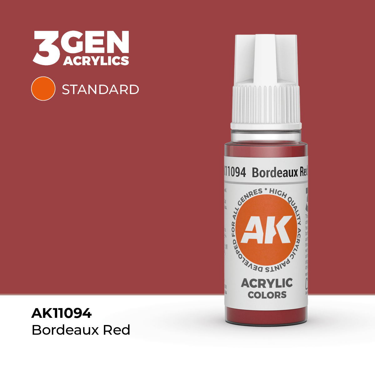(AK11094) BORDEAUX RED (18ML) - STANDARD COLORS - 3GEN