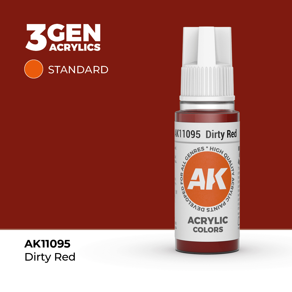 (AK11095) DIRTY RED (18ML) - STANDARD COLORS - 3GEN