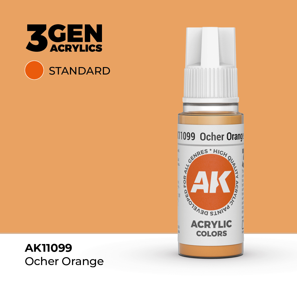 (AK11099) OCHER ORANGE (18ML) - STANDARD COLORS - 3GEN