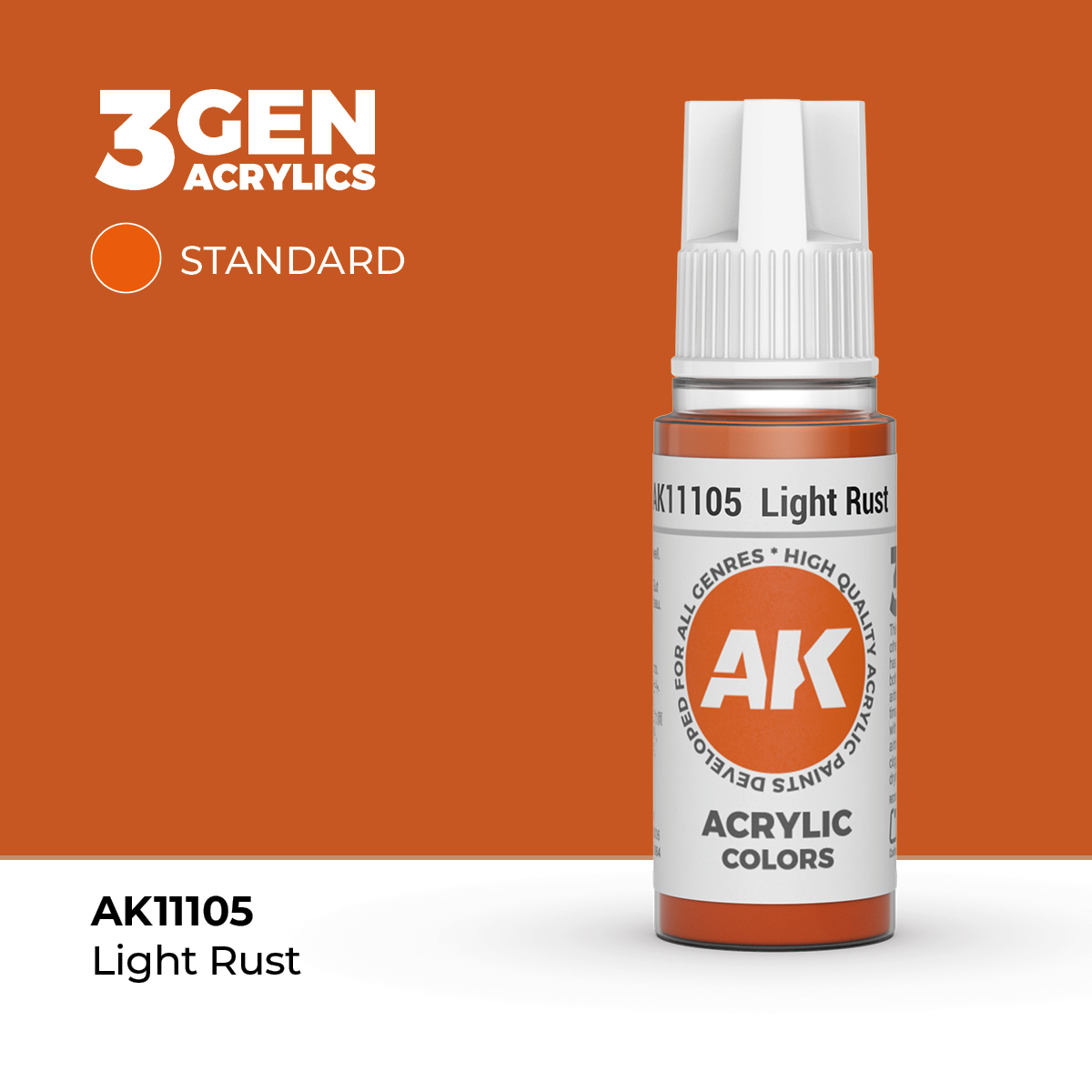 (AK11105) LIGHT RUST (18ML) - STANDARD COLORS - 3GEN