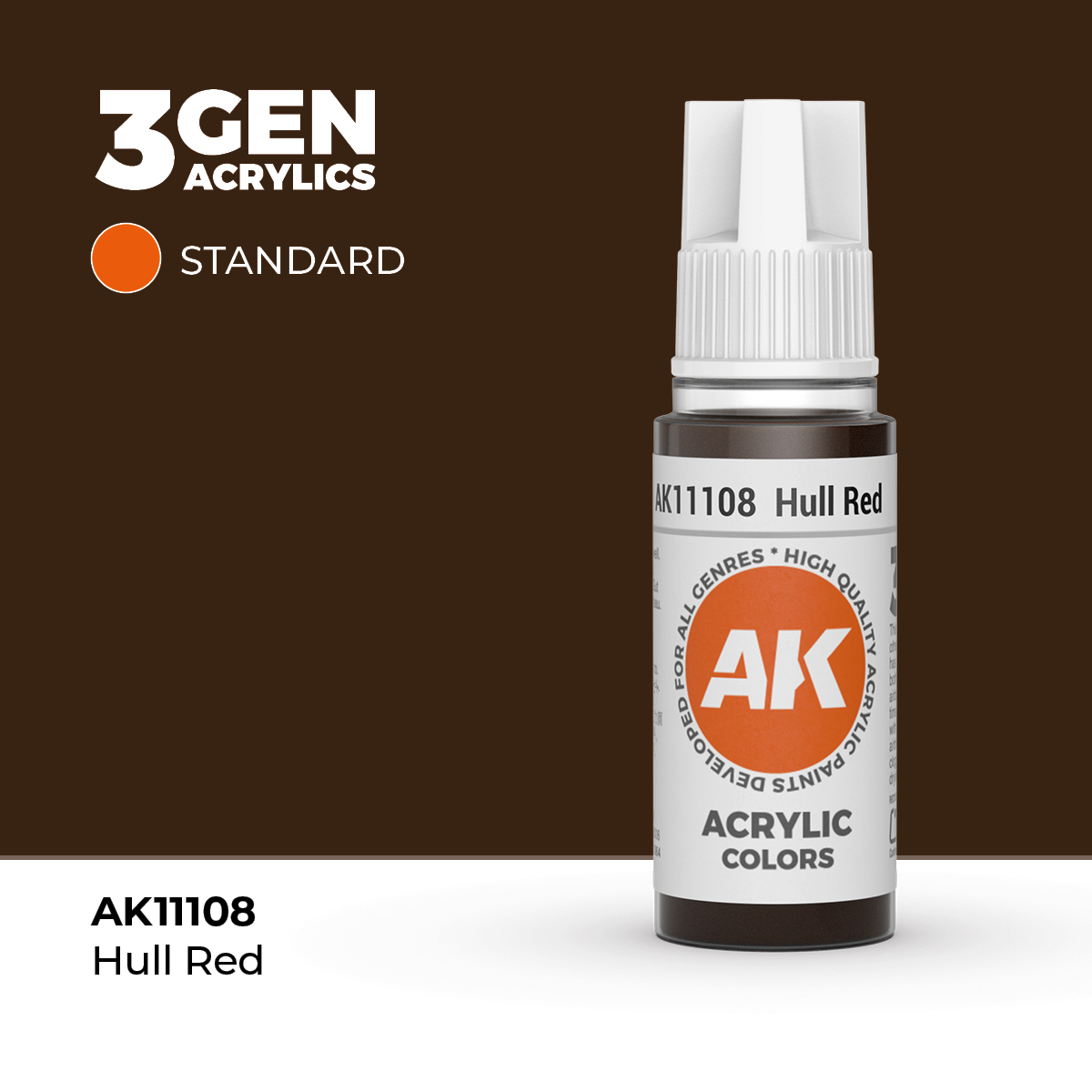 (AK11108) HULL RED (18ML) - STANDARD COLORS - 3GEN