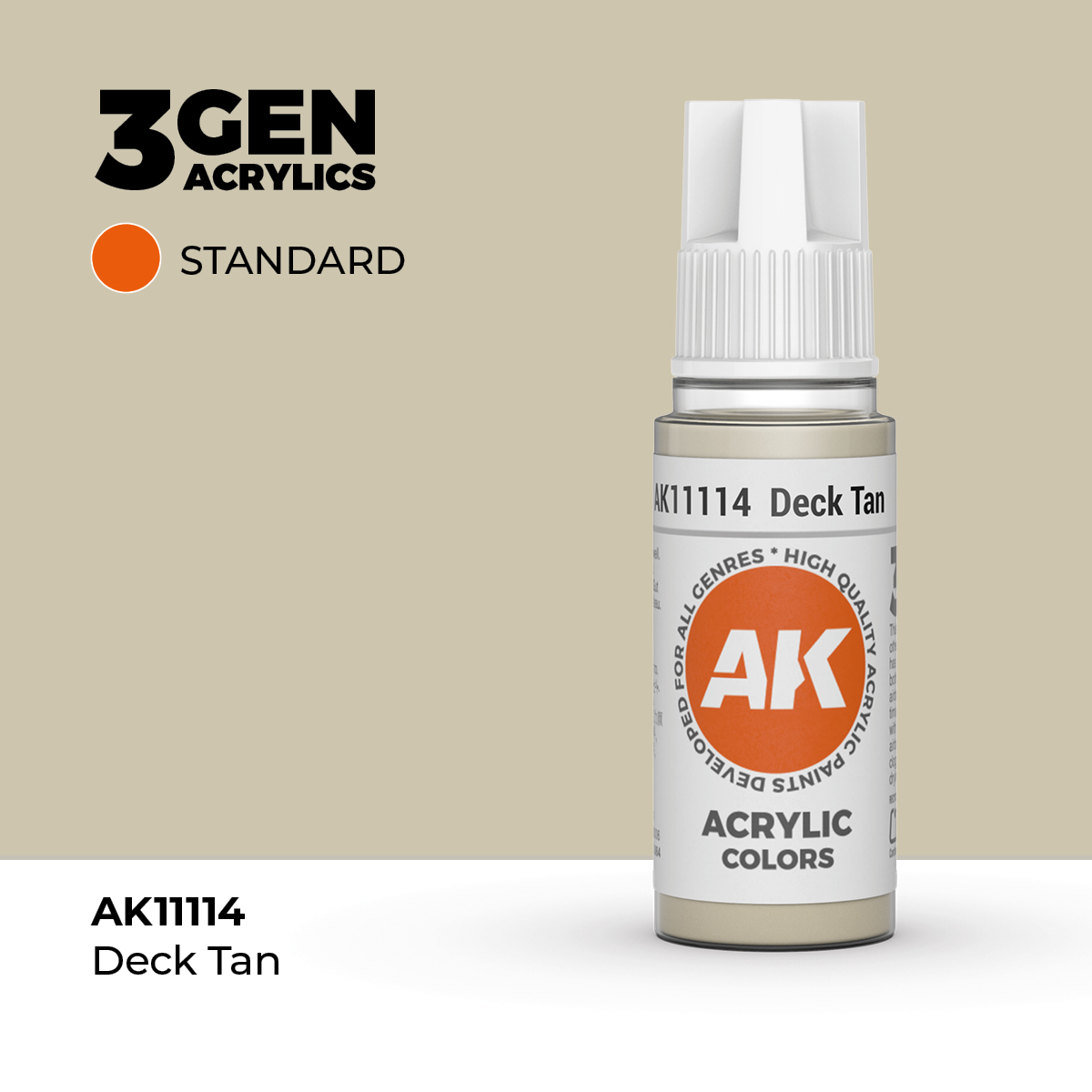(AK11114) DECK TAN (18ML) - STANDARD COLORS - 3GEN