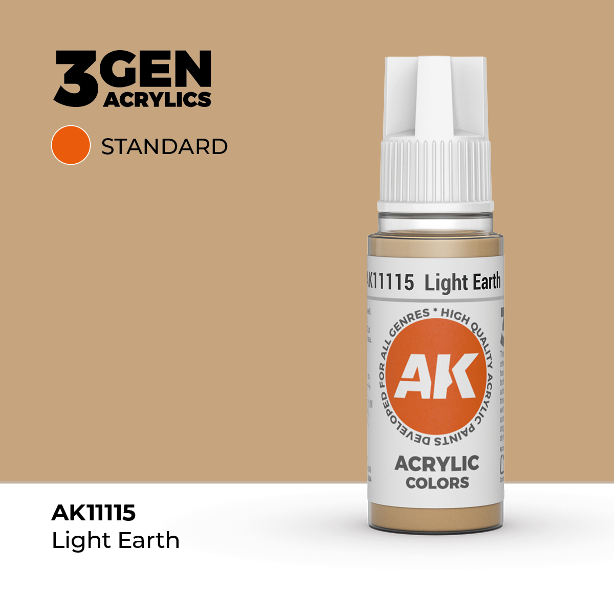 (AK11115) LIGHT EARTH (18ML) - STANDARD COLORS - 3GEN
