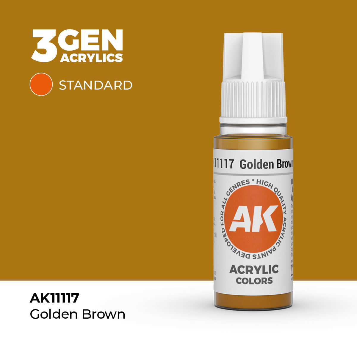 (AK11117) GOLDEN BROWN (18ML) - STANDARD COLORS - 3GEN