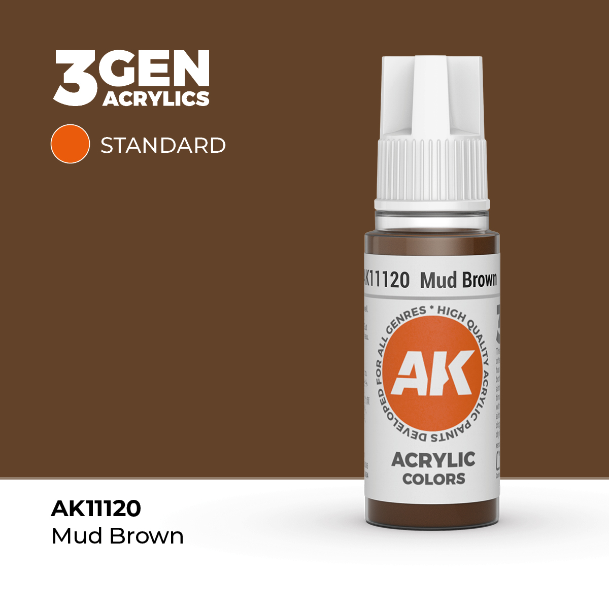 (AK11120) MUD BROWN (18ML) - STANDARD COLORS - 3GEN