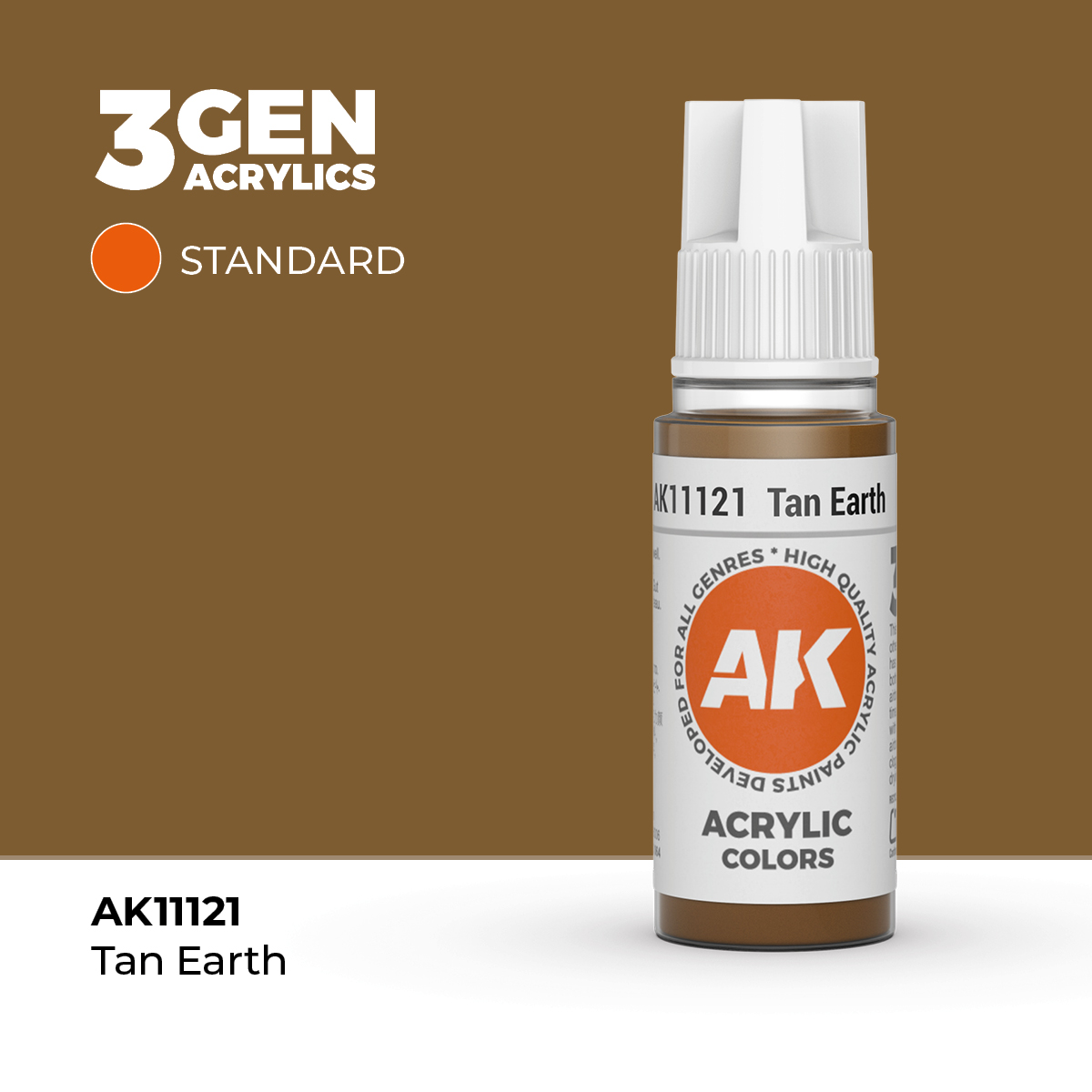 (AK11121) TAN EARTH (18ML) - STANDARD COLORS - 3GEN