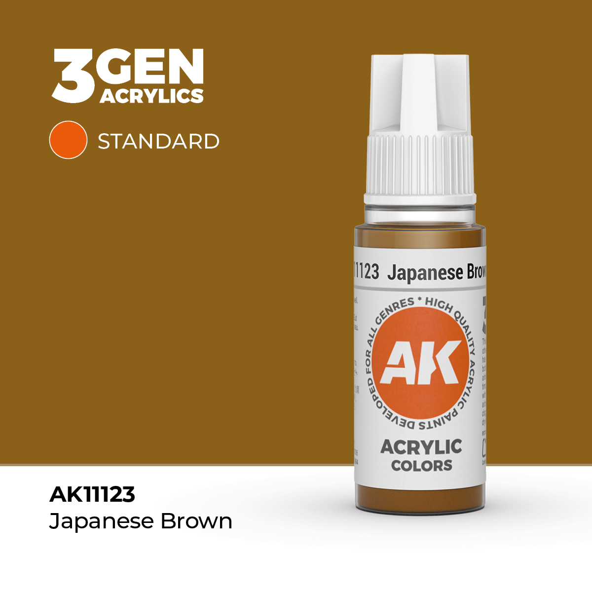 (AK11123) JAPANESE BROWN (18ML) - STANDARD COLORS - 3GEN