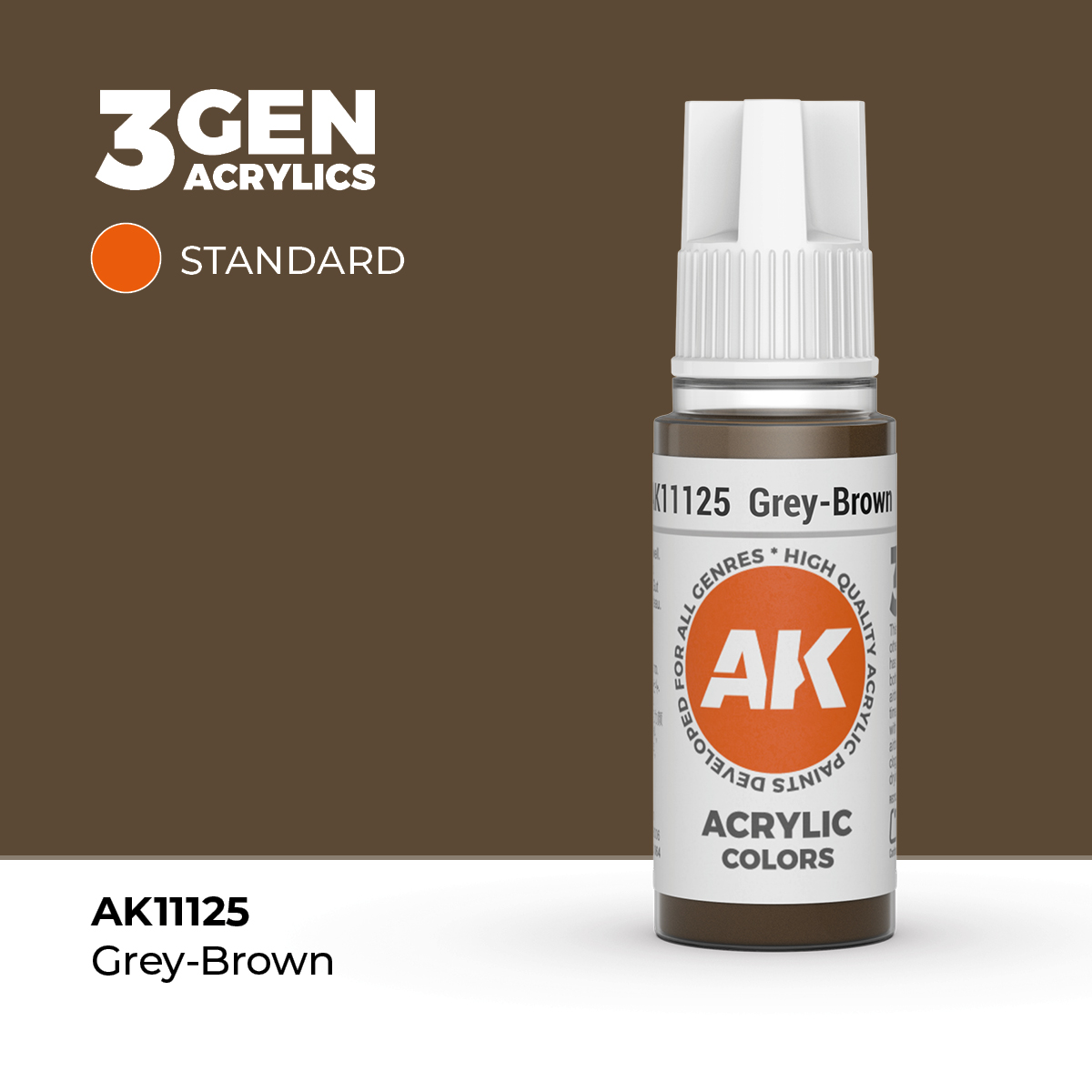 (AK11125) GREY-BROWN (18ML) - STANDARD COLORS - 3GEN