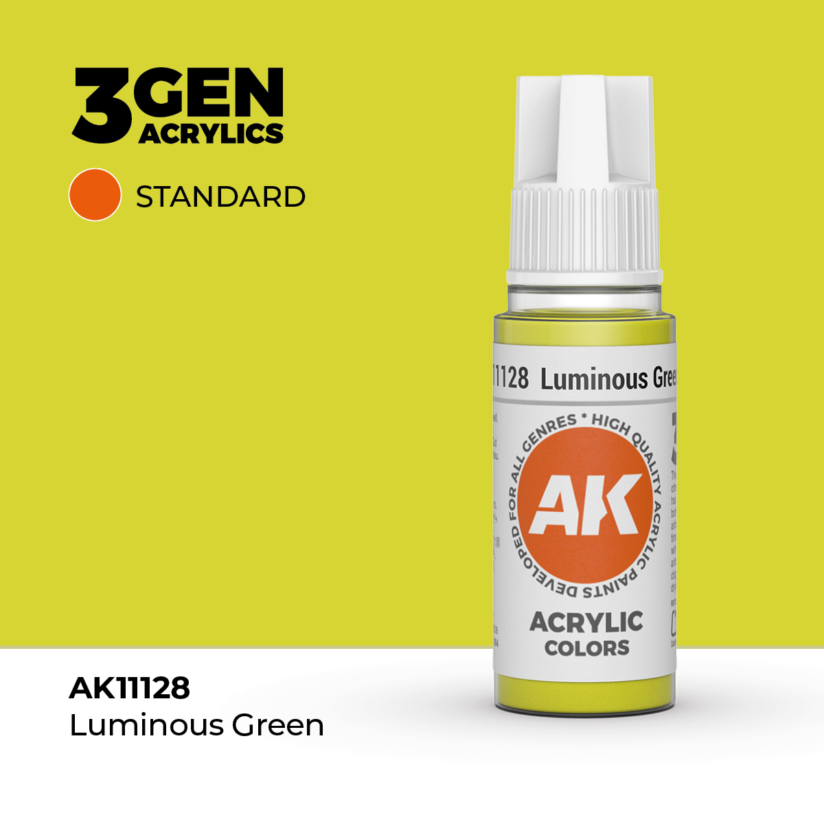 (AK11128) LUMINOUS GREEN (18ML) - STANDARD COLORS - 3GEN