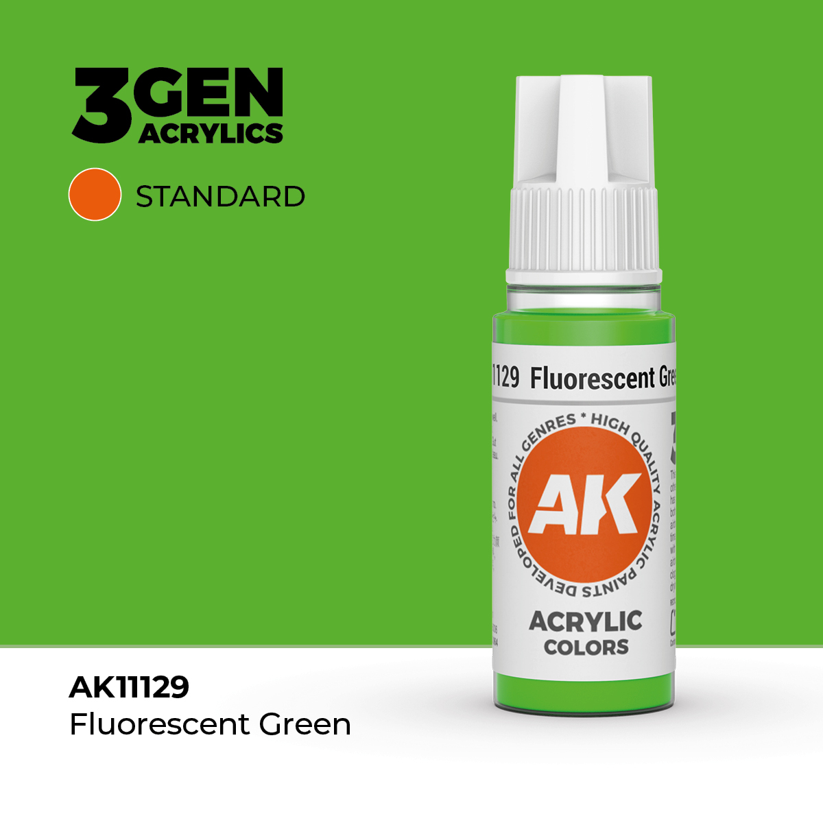 (AK11129) FLUORESCENT GREEN - STANDARD COLORS - 3GEN
