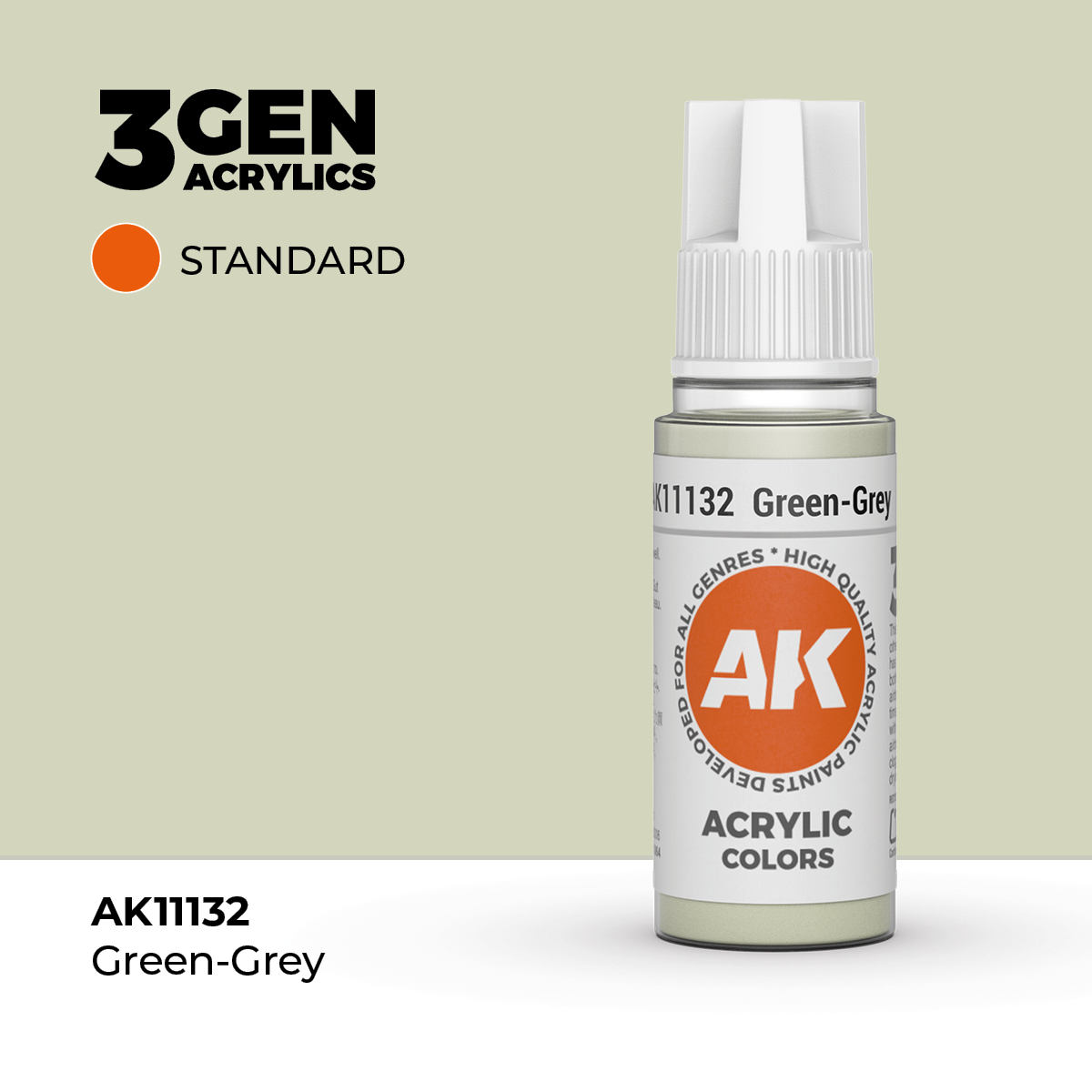 (AK11132) GREEN-GREY (18ML) - STANDARD COLORS - 3GEN