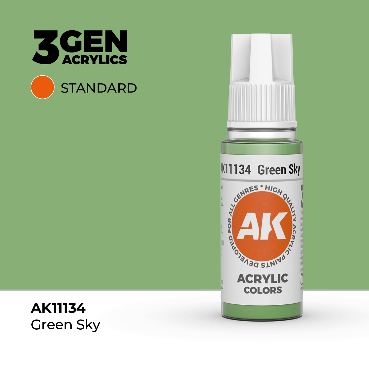 (AK11134) GREEN SKY (18ML) - STANDARD COLORS - 3GEN