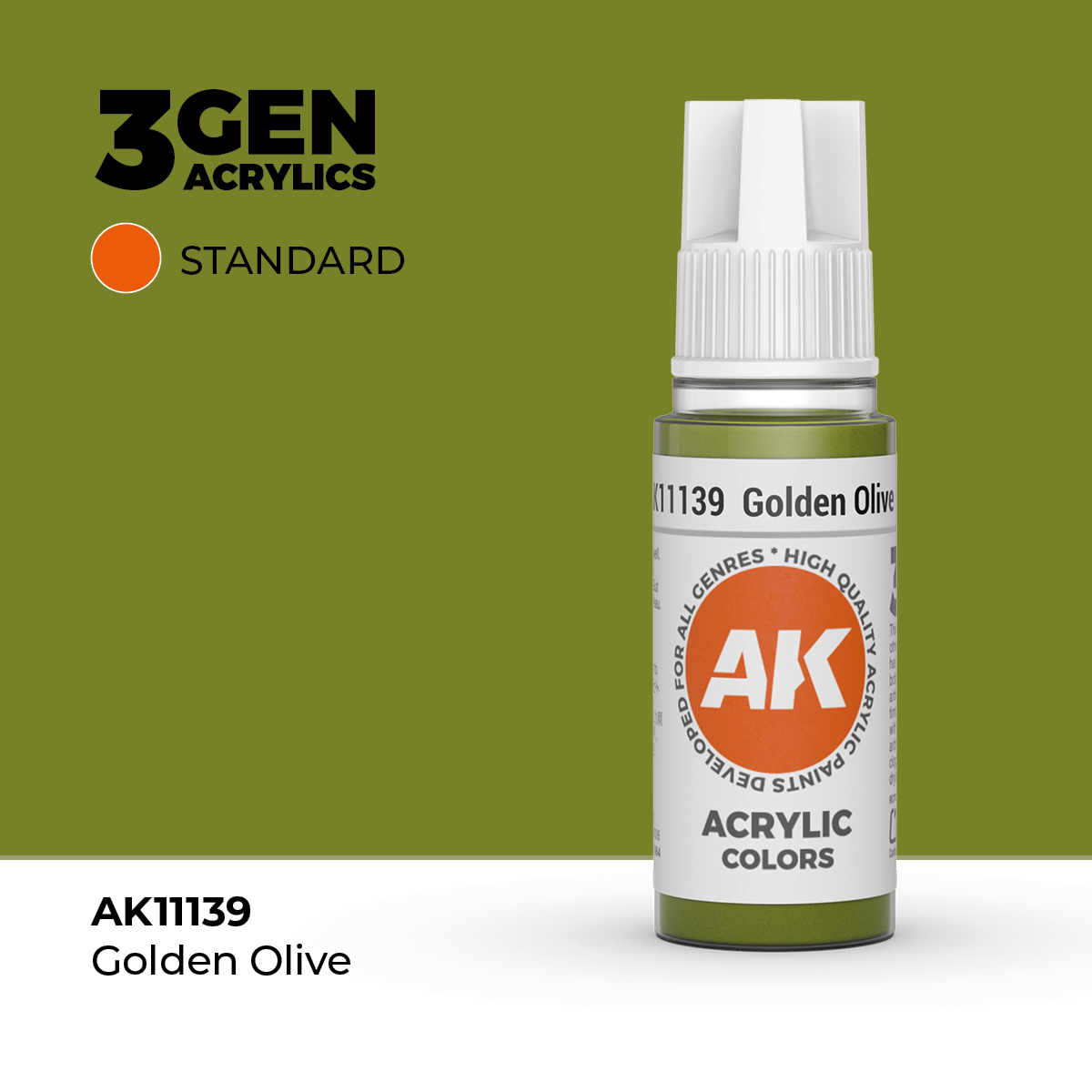 (AK11139) GOLDEN OLIVE (18ML) - STANDARD COLORS - 3GEN