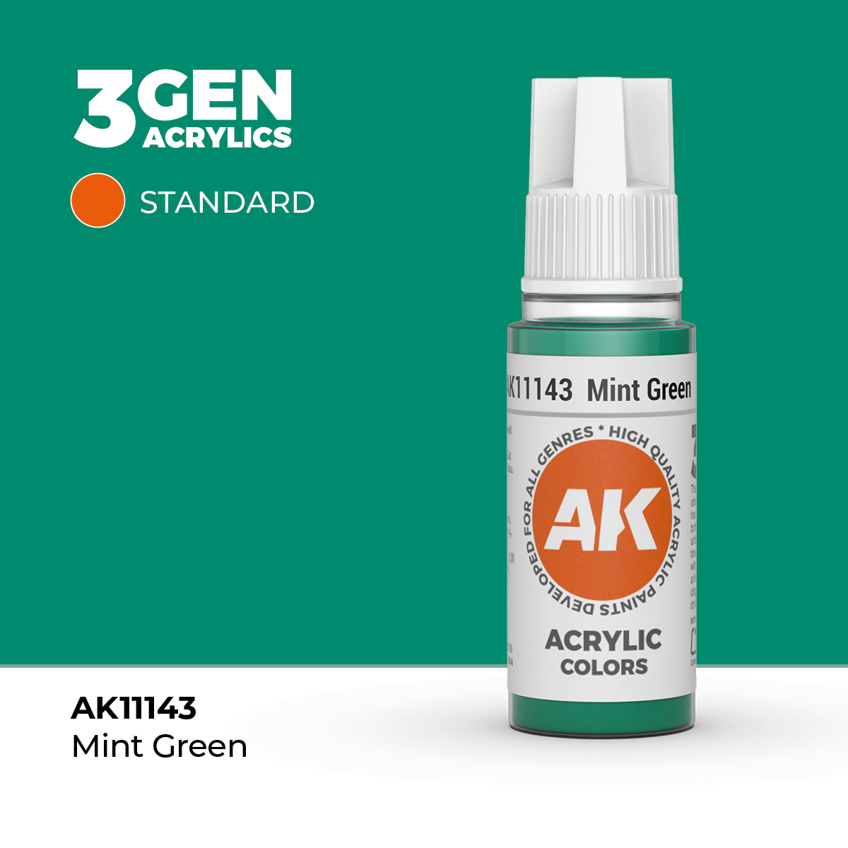 (AK11143) MINT GREEN (18ML) - STANDARD COLORS - 3GEN