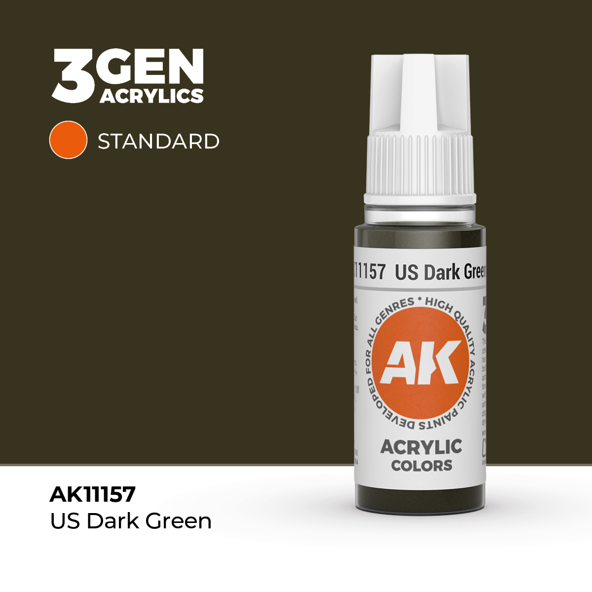 (AK11157) US DARK GREEN (18ML) - STANDARD COLORS - 3GEN