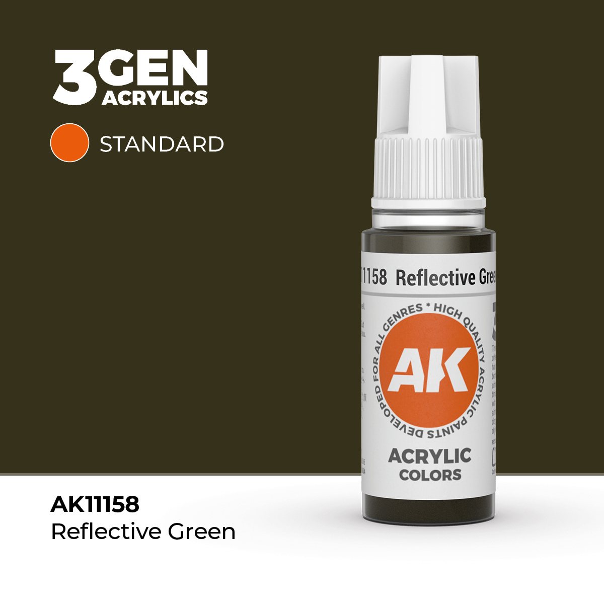 (AK11158) REFLECTIVE GREEN (18ML) - STANDARD COLORS - 3GEN