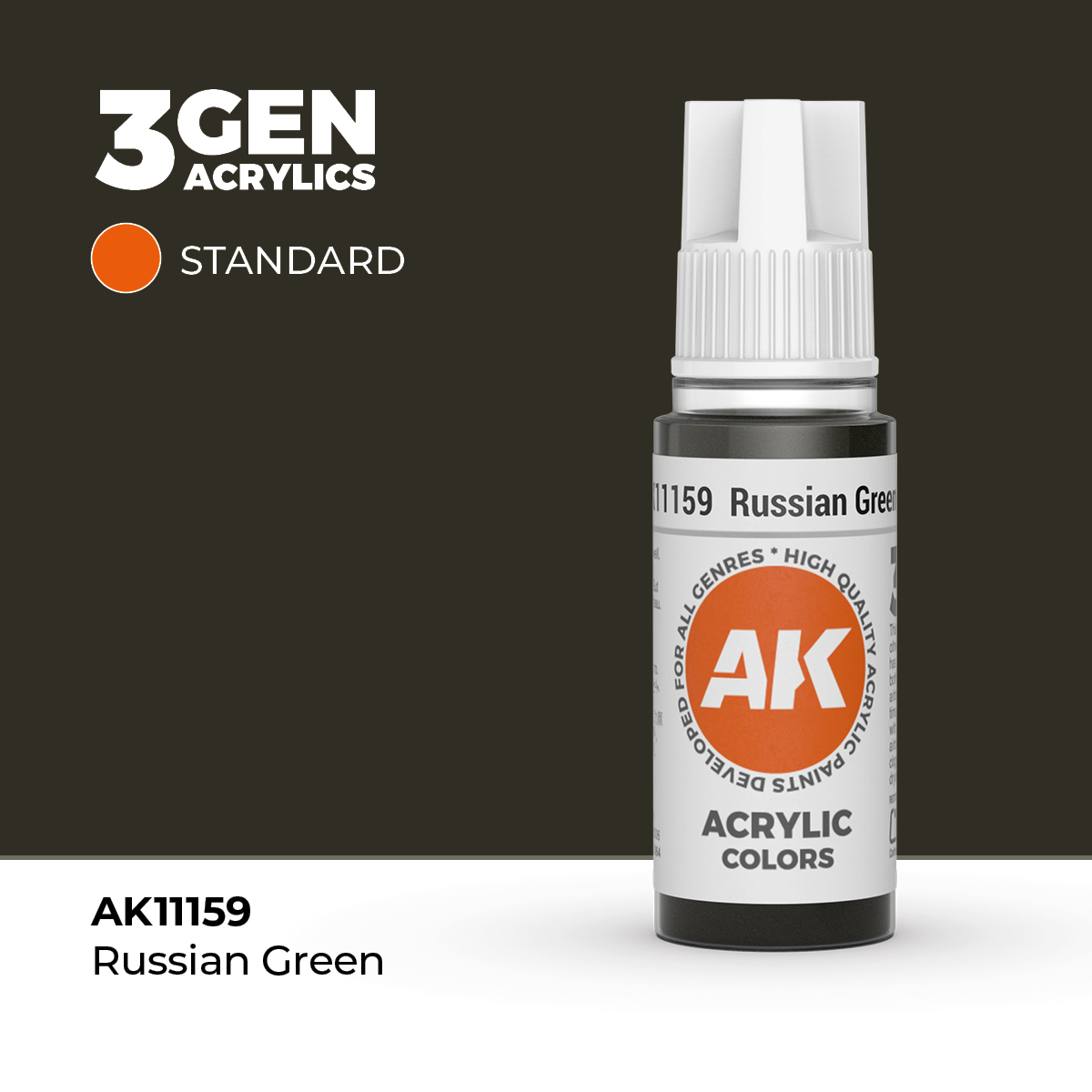 (AK11159) RUSSIAN GREEN (18ML) - STANDARD COLORS - 3GEN