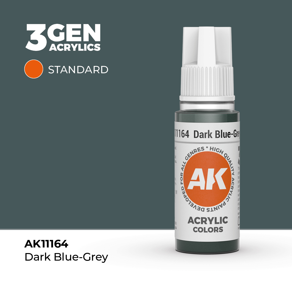 (AK11164) DARK BLUE-GREY (18ML) - STANDARD COLORS - 3GEN