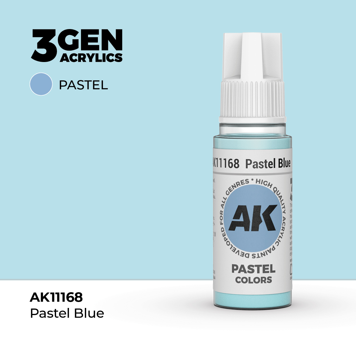 (AK11168) PASTEL BLUE (18ML) - PASTEL COLORS - 3GEN