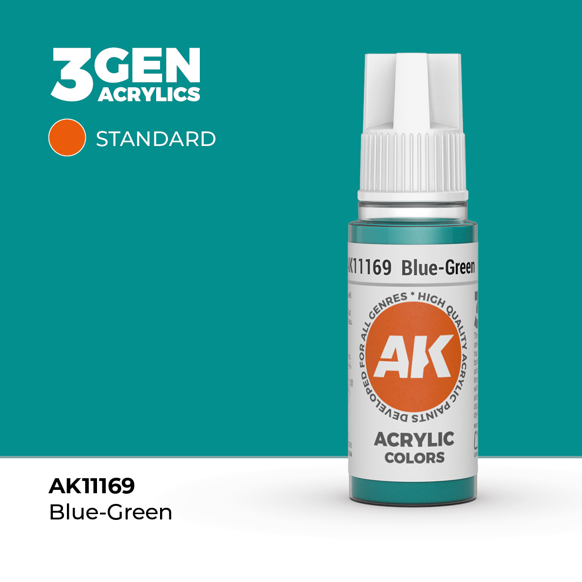 (AK11169) BLUE-GREEN (18ML) - STANDARD COLORS - 3GEN