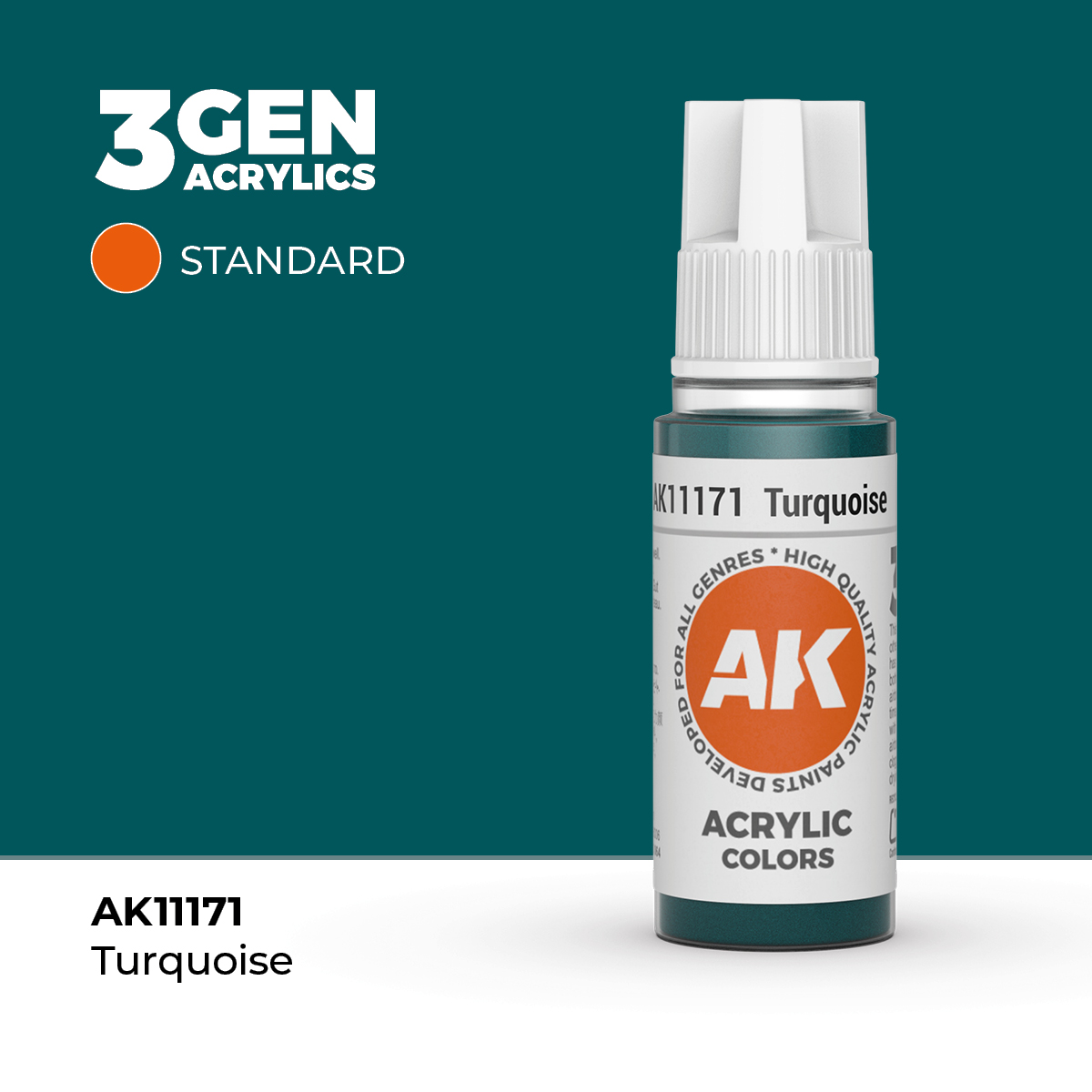 (AK11171) TURQUOISE (18ML) - STANDARD COLORS - 3GEN