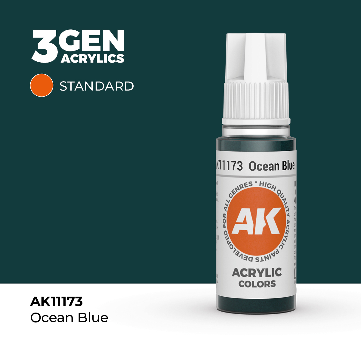 (AK11173) OCEAN BLUE (18ML) - STANDARD COLORS - 3GEN